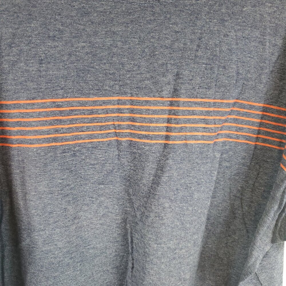 Lee Mens Super Soft Pima Cotton Shrt Slv Blue Red Stripe Chest Tee Sz 2XL - Picture 5 of 7